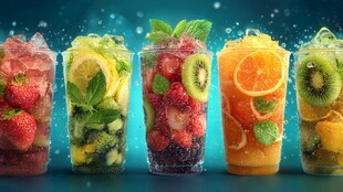 缤纷鲜果冰饮 清凉诱惑