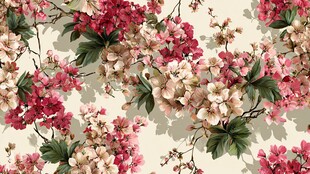 繁花锦簇花卉图案背景