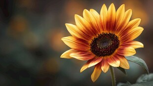 绚丽多彩向日葵特写