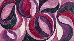 梦幻紫粉交织抽象图案