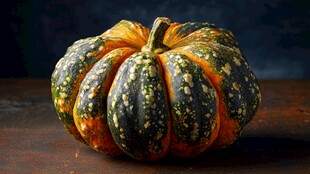 多彩南瓜静物特写