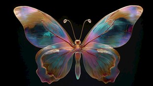 梦幻炫彩蝴蝶 尽显灵动之美