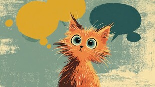 萌趣小猫的奇思妙想时刻