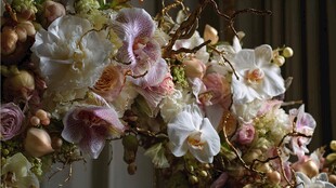 浪漫梦幻的缤纷花卉组合