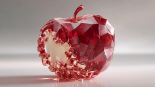 钻石质感咬痕苹果