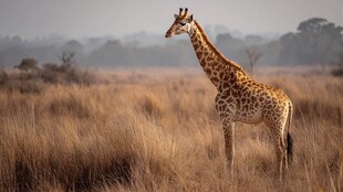 草原上的长颈鹿