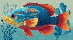 绚丽多彩的海洋观赏鱼