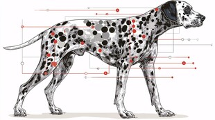 斑点狗的身体结构示意图