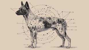 马犬解剖图示与结构示意