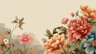 国色牡丹花卉图