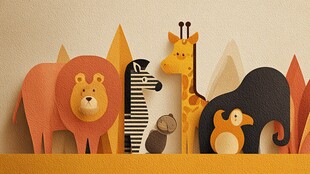 可爱动物纸艺造型集合