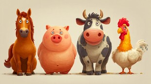 可爱农场动物大集合