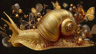 金蜗牛与蝴蝶的梦幻组合