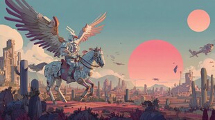 奇幻骑士乘翼马踏异域