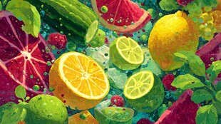 缤纷多彩的新鲜水果世界