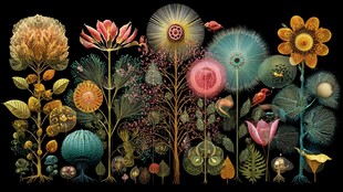 奇幻花卉植物插画艺术世界