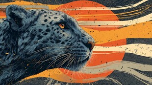 猎豹迎日 野性与自然之美