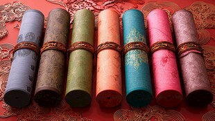 多彩古风卷轴 传统韵味浓