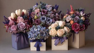 多彩花束礼盒 优雅浪漫风