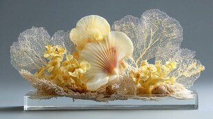 贝壳珊瑚海洋风艺术摆件