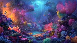 梦幻海底珊瑚奇幻世界