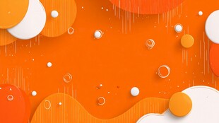橙色动感几何抽象背景图