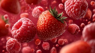 梦幻浆果 红色水果盛宴