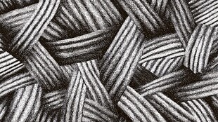 黑白条纹编织纹理图案