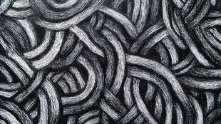 黑白交织绳结纹理图案