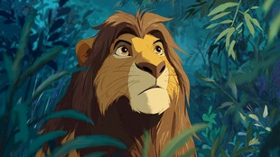 森林中的威严雄狮