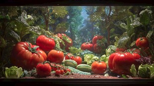 奇幻蔬菜森林景观