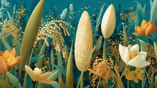 梦幻海底花卉奇幻景观