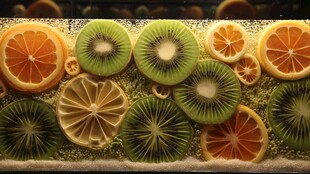 缤纷水果切片创意摆盘