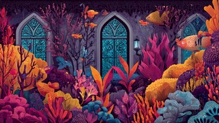 梦幻海底神秘哥特风景观