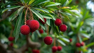 枝头红荔 饱满诱人