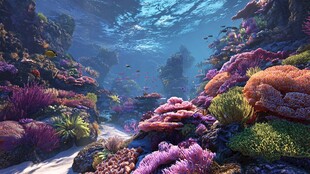梦幻海底珊瑚缤纷世界