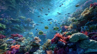 梦幻海底世界的缤纷景观