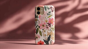 花卉图案手机壳展示