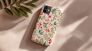 花卉图案手机壳清新风