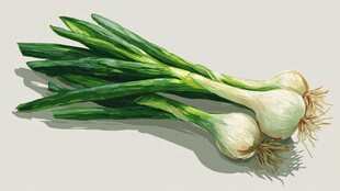 新鲜青葱 清新田园风蔬菜