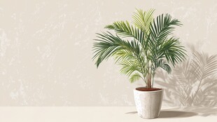 室内盆栽棕榈树 清新自然