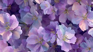 梦幻紫花绽放美丽瞬间