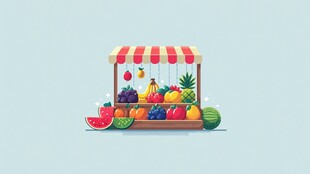 缤纷水果摊 开启甜蜜之旅