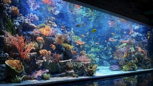 梦幻海底珊瑚礁景观