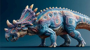 多彩三角龙模型