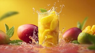 芒果汁飞溅 鲜果好滋味