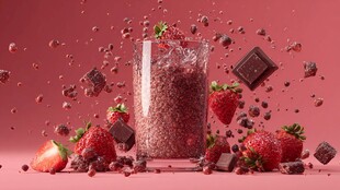 草莓巧克力奇亚籽奶昔盛宴