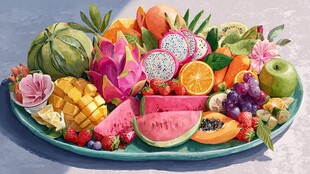 缤纷水果拼盘 视觉盛宴