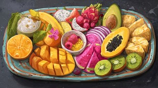 缤纷水果拼盘 美味又养眼