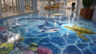 海底世界3D地画惊艳亮相